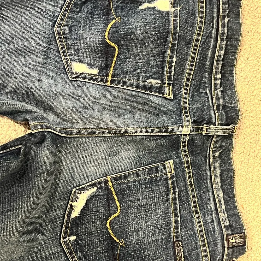 7 For All Mankind Dark Wash Jeans - Picture 3 of 5